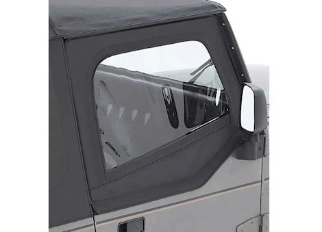 Bestop Inc. 88-95 jeep wrangler upper door skins set-black denim Main Image