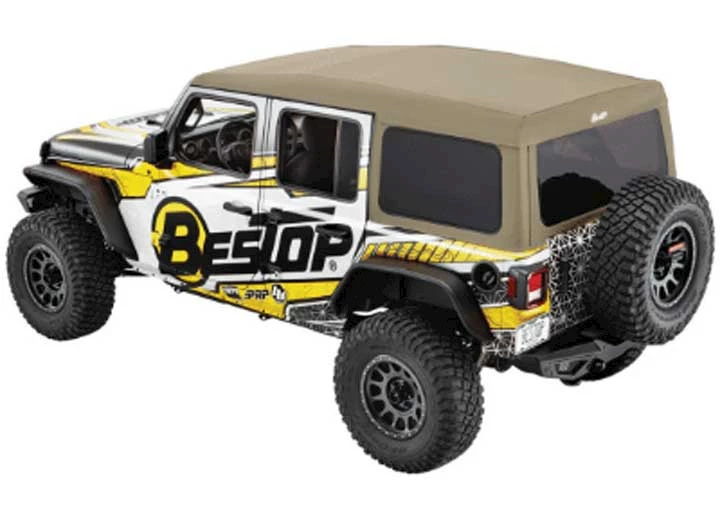 Bestop Inc. 18-C JEEP WRANGLER JL 4DR SUPERTOP ULTRA; TAN TWILL