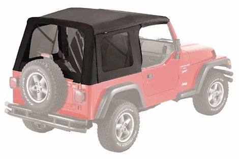 Bestop Inc 1997-2006 Jeep Wrangler Supertop Replacement Skins With Tinted Windows - Black Denim
