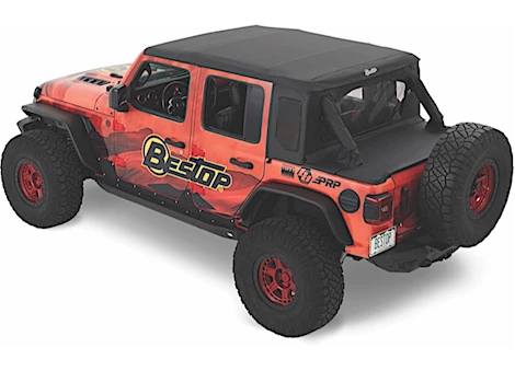 Bestop Halftop Soft Top Conversion Kit for Wrangler JL Unlimited – Black Diamond Main Image