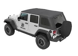 Bestop Trektop Pro Hybrid Slantback Soft Top for Wrangler JK Unlimited – Granite Grey Twill