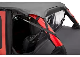 Bestop Cable-Style Bikini Top (Safari Length) for Jeep Wrangler JL Unlimited – Black Diamond