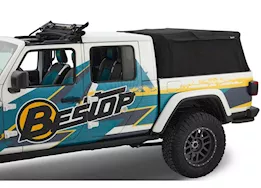 Bestop Inc. 20-c gladiatorsupertop for truck 2; for 5 ft. bed -  black twill