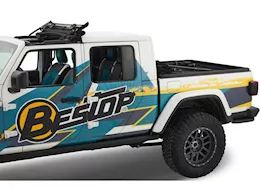 Bestop Inc. 20-c gladiatorsupertop for truck 2; for 5 ft. bed -  black twill