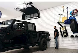 Bestop Inc. 20-c jeep gladiator; 18-c wrangler jl; 07-18 wranglre jk hoss hardtop hoist (electric); black