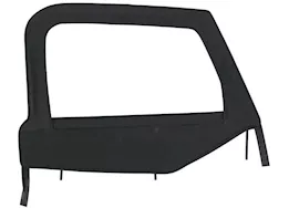 Bestop Inc. Upper Fabric Half Door Set for 97-06 Jeep Wrangler - Black Denim