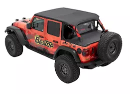 Bestop Cable-Style Bikini Top (Safari Length) for Jeep Wrangler JL Unlimited – Black Diamond