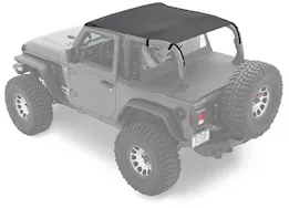 Bestop Header-Style Bikini Top (Safari Length) for Wrangler JL 2-Door – Black Diamond