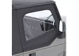 Bestop Inc. 88-95 jeep wrangler upper door skins set-black denim