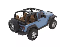 Bestop Inc. 07-18 wrangler jk 2dr (jeep trademark) trektop glide-black twill