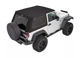Bestop Inc. 07-18 wrangler jk 2dr (jeep trademark) trektop pro -black twill