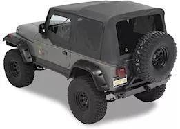 Bestop Supertop Squareback Soft Top for Wrangler YJ – Black