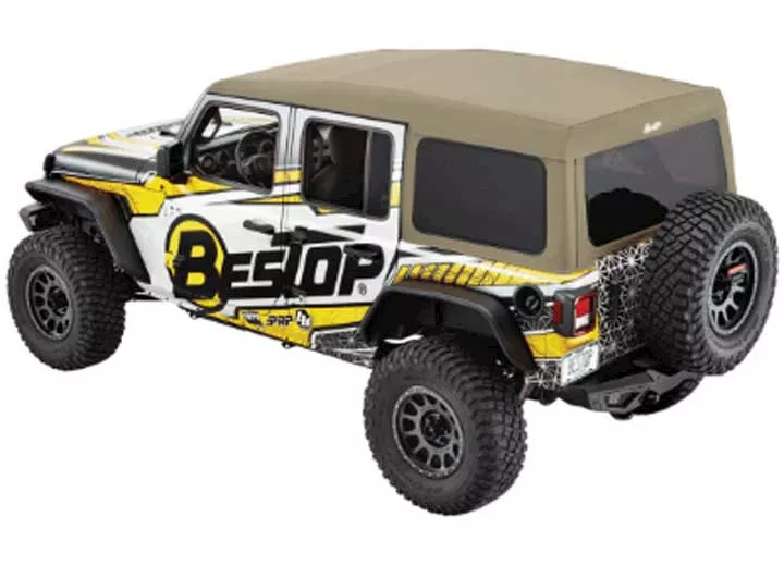 Bestop Inc. 18-c jeep wrangler jl 4dr supertop ultra; tan twill