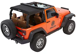 Bestop Trektop Glide Slantback Soft Top for 2-Door Wrangler JK – Black Twill