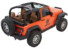 Bestop Trektop Glide Slantback Soft Top for 2-Door Wrangler JK – Black Twill