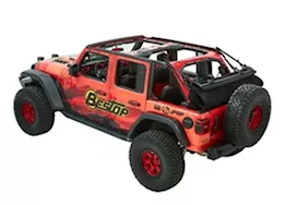 Bestop Trektop Ultra Slantback Soft Top for Wrangler JL Unlimited – Black Twill