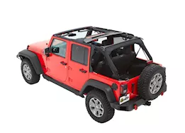 Bestop Inc. 07-18 wrangler jk 4dr (jeep trademark) trektop -black diamond