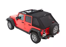 Bestop Trektop Slantback Soft Top for Wrangler JK Unlimited – Black Twill