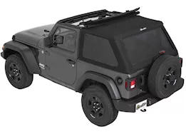 Bestop Trektop Slantback Soft Top for 2-Door Wrangler JL – Black Twill