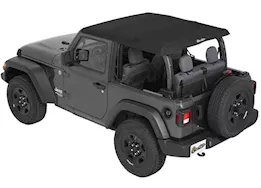 Bestop Trektop Slantback Soft Top for 2-Door Wrangler JL – Black Twill