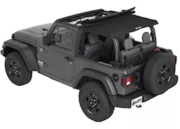 Bestop Trektop Slantback Soft Top for 2-Door Wrangler JL – Black Diamond