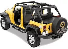 Bestop Inc. 07-18 wrangler unlimited sport bar covers-black diamond