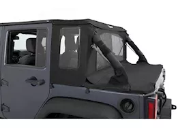 Bestop Halftop Soft Top Conversion Kit for Wrangler JK Unlimited – Black Twill