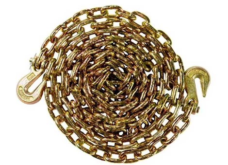 Bulletproof Hitches BULLETPROOF HEAVY DUTY 3/8IN X 16FT TRANSPORT CHAIN-GOLD CHROMATE