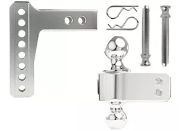 Bulletproof Hitches 2.0" aluminum medium duty 4" drop/rise hitch