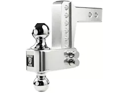 Bulletproof Hitches 2.0" aluminum medium duty 4" drop/rise hitch