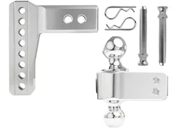 Bulletproof Hitches 2.5" aluminum medium duty 4" drop/rise hitch