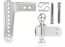 Bulletproof Hitches 2.5" aluminum medium duty 6" drop/rise hitch