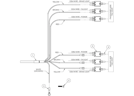 Blue Ox WIRING KIT, PROGRESSIVE LIT VEHICLES, COACH POWERED