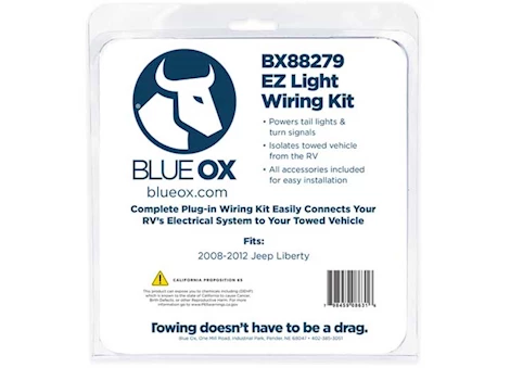 Blue Ox 08-12 LIBERTY EZ LIGHT WIRING HARNESS