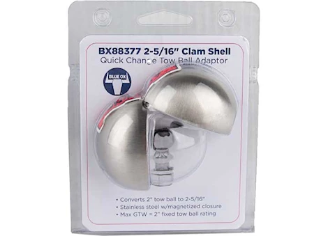 Blue Ox CLAMSHELL, 2 5/16IN  HITCH BALL CONVERTER