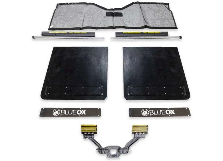 Blue Ox 2IN RECEIVER INCLUDES ROCK SCREEN MUD FLAP SYSTEM BLACK