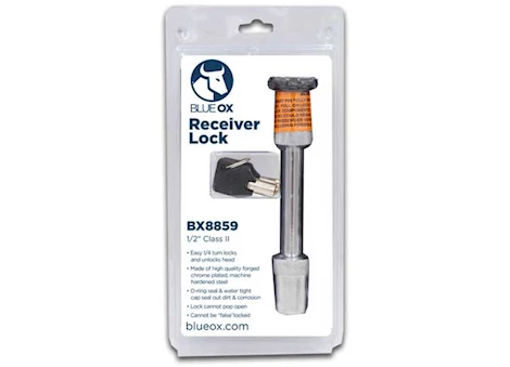 Blue Ox RECEIVER LOCK, 1/2 - CLASS 1