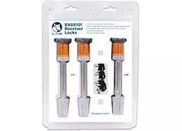 Blue Ox Receiver lock kit, (2) 1/2", (1) 5/8"