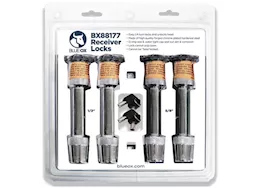 Blue Ox Receiver lock kit, (2) 1/2", (2) 5/8"