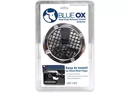 Blue Ox Mud flap exhaust outlet 2 pack silver