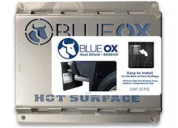 Blue Ox Mud flap heat shield silver