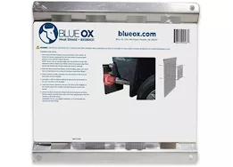 Blue Ox Mud flap heat shield silver