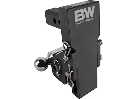 B & W Trailer Hitches Black tow & stow 2in shank 5in drop/6in rise  2in&2 5/16in dual ball adjustable mount Main Image