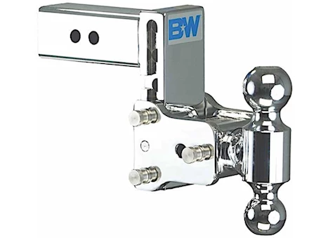 B & W Trailer Hitches CLASS V 2 1/2IN RECEIVER CHROME TOW & STOW 8IN MODEL 5IN DROP 5.5IN RISE 2 & 2 5/16IN BALLS
