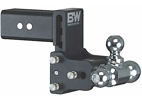 B & W Trailer Hitches Class v 3in receiver black tow & stow 8in model 5in drop 5.5in rise tri-ball Main Image