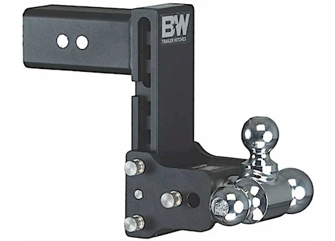 B & W Trailer Hitches CLASS V 3IN RECEIVER BLACK TOW & STOW 10IN MODEL 7IN DROP 7.5IN RISE TRI-BALL
