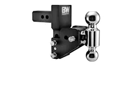 B & W Trailer Hitches Black tow & stow for gm multi-pro tailgate 2in hitch  2 1/2in drop/3 1/2in rise dual ball