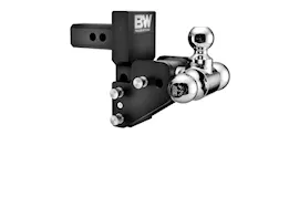 B & W Trailer Hitches Black tow & stow for gm multi-pro tailgate 2in hitch  2 1/2in drop/3 1/2in rise tri ball