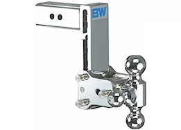 B & W Trailer Hitches Class v 2 1/2in receiver chrome tow & stow 8in model 7in drop 7.5in rise tri-ball