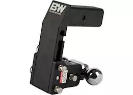 B & W Trailer Hitches Class v 2 1/2in receiver black for gm multi-pro tailgate 7in drop/7.5in rise 2 x 2 5/16 dual ball